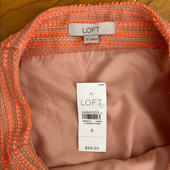 LOFT Pink A-Line Mini Skirt for Casual Occasions - Picture 2 of 3